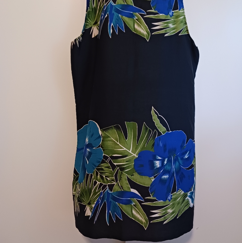 IN GEAR, SEQUINED PALM TREE TANK SUMMER DRESS..SIZE LARGE. - Picture 3 of 3